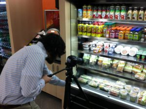 vending owner takes a video of their micro market