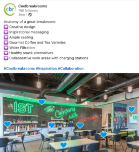 Coolbreakrooms | Social Media Post | Breakroom services