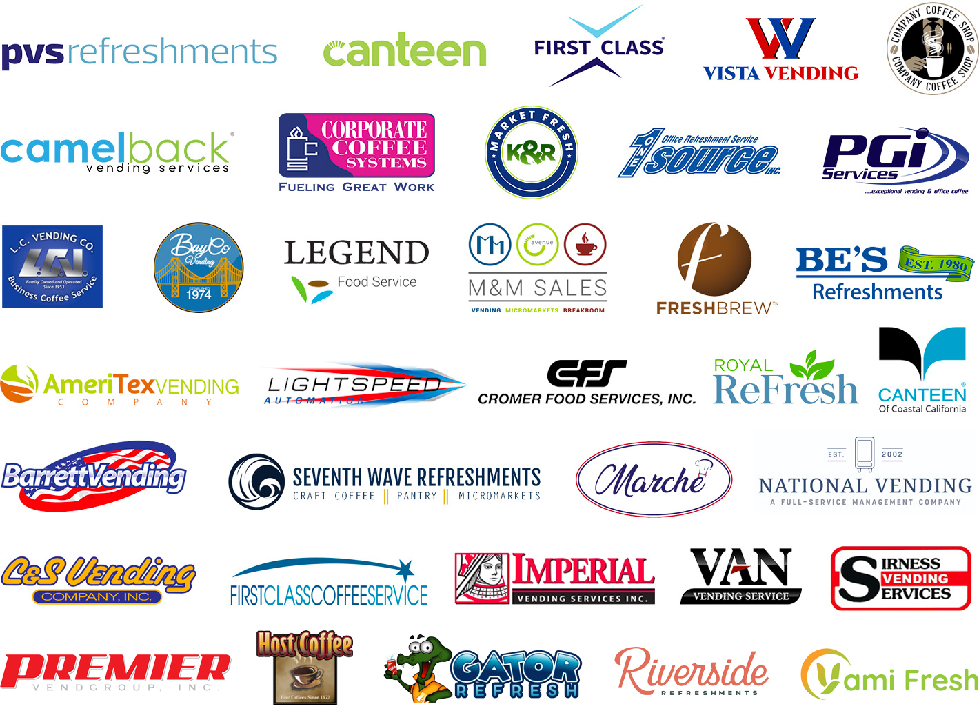 VendCentral's client logos